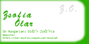 zsofia olar business card